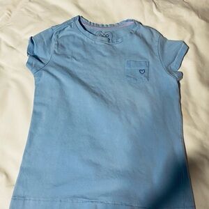 GAP Light Blue Kids Tee with Heart Pocket